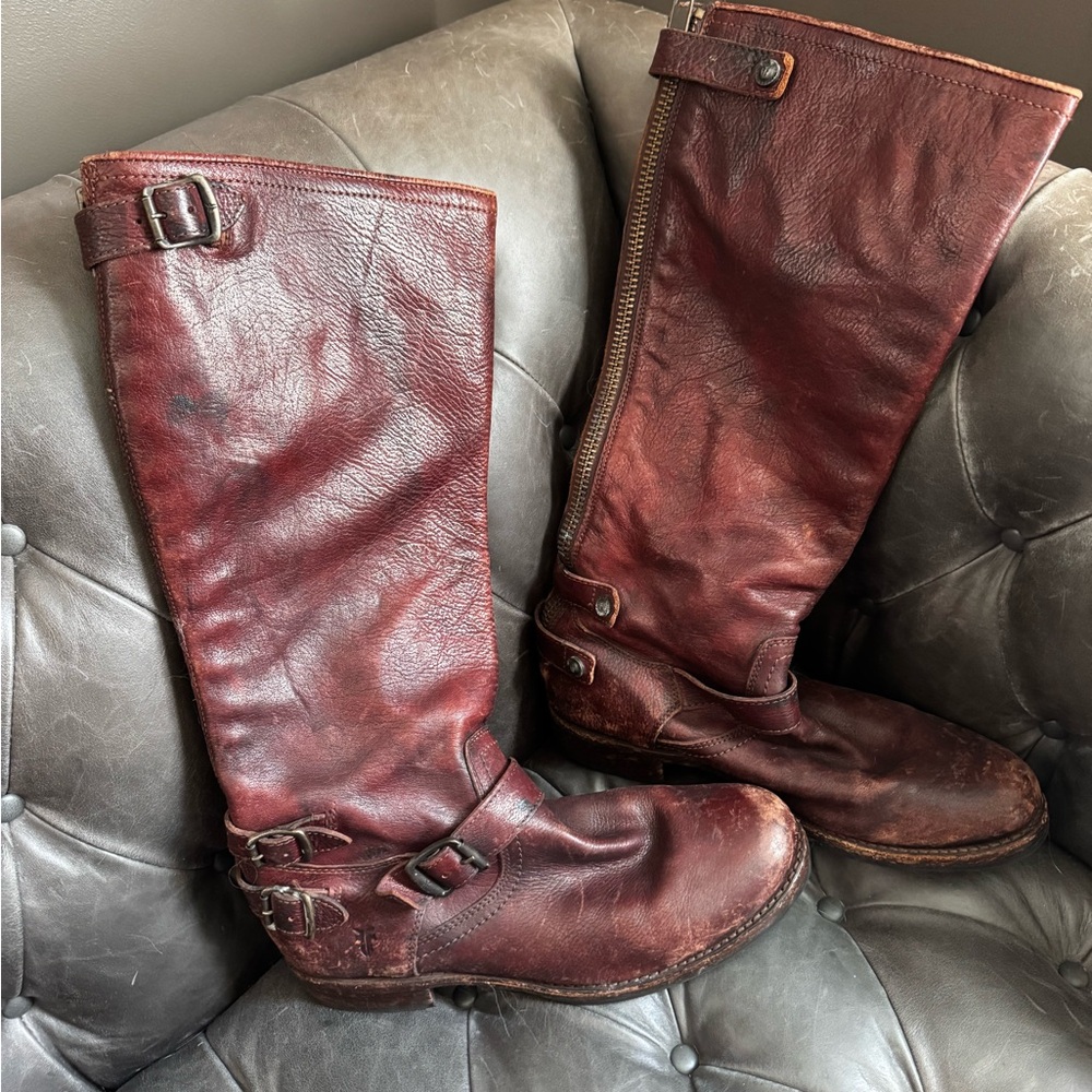Vintage Frye Leather Knee-High Boots